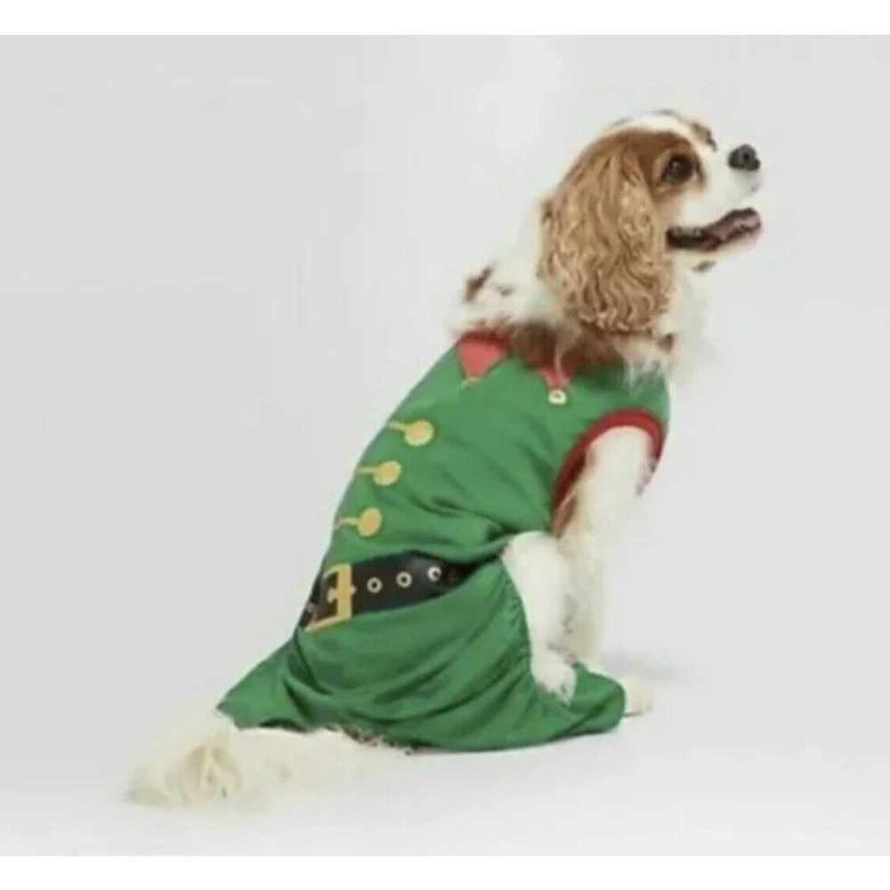 New Wondershop Dog Cat Pet Elf Pajamas Christmas Costume Small or Medium NEW